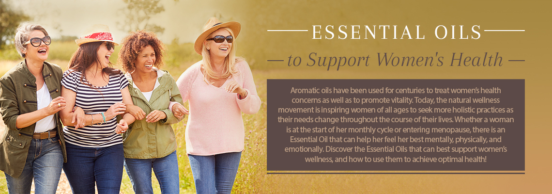Aromatic oils have been used for centuries to treat women’s health concerns as well as to promote vitality. Discover the Essential Oils that can best support women’s wellness, and how to use them to achieve optimal health!