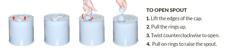 How to open Spout Metal Drum