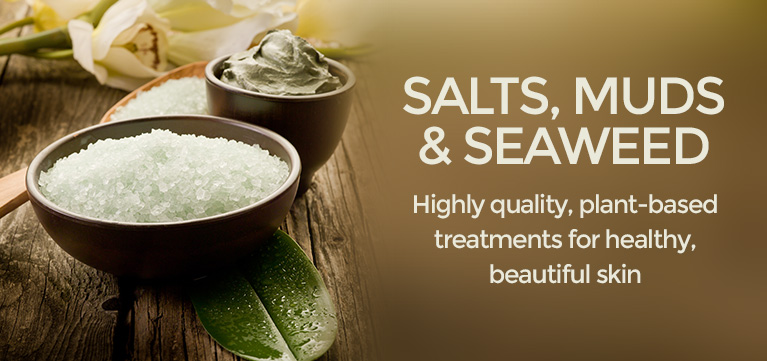 Dead Sea Salts, Dead Sea Muds, Seaweed, only from New Directions Aromatics
