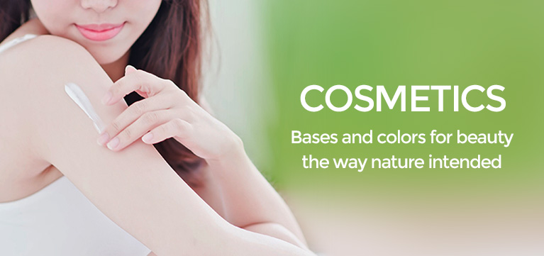 Cosmetics Based and colors for beauty the way nature intended