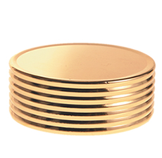 81 mm Cap Gold Matte Ring Groove
