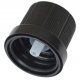 18 mm Tamperproof Black Cap With Horizontal Dropper  & Ring